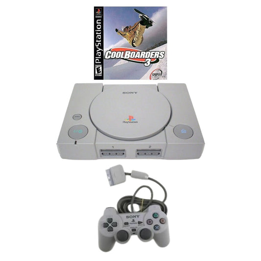 SONY Playstation 1 Console Bundle - Cool Boarders - 1 OEM Wired Controller from 2P Gaming