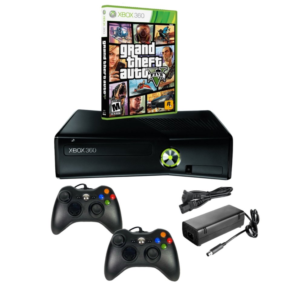 Microsoft Xbox 360 S 250GB Console - New GTAV Game - Refurbished from 2P  Gaming