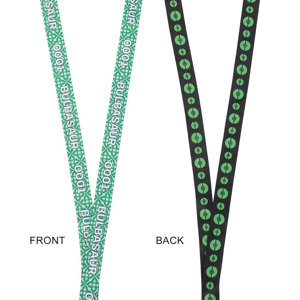 Bioworld Pokemon Bulbasaur Green Kanto Region Lanyard With Rubber Charm And ID from 2P Gaming