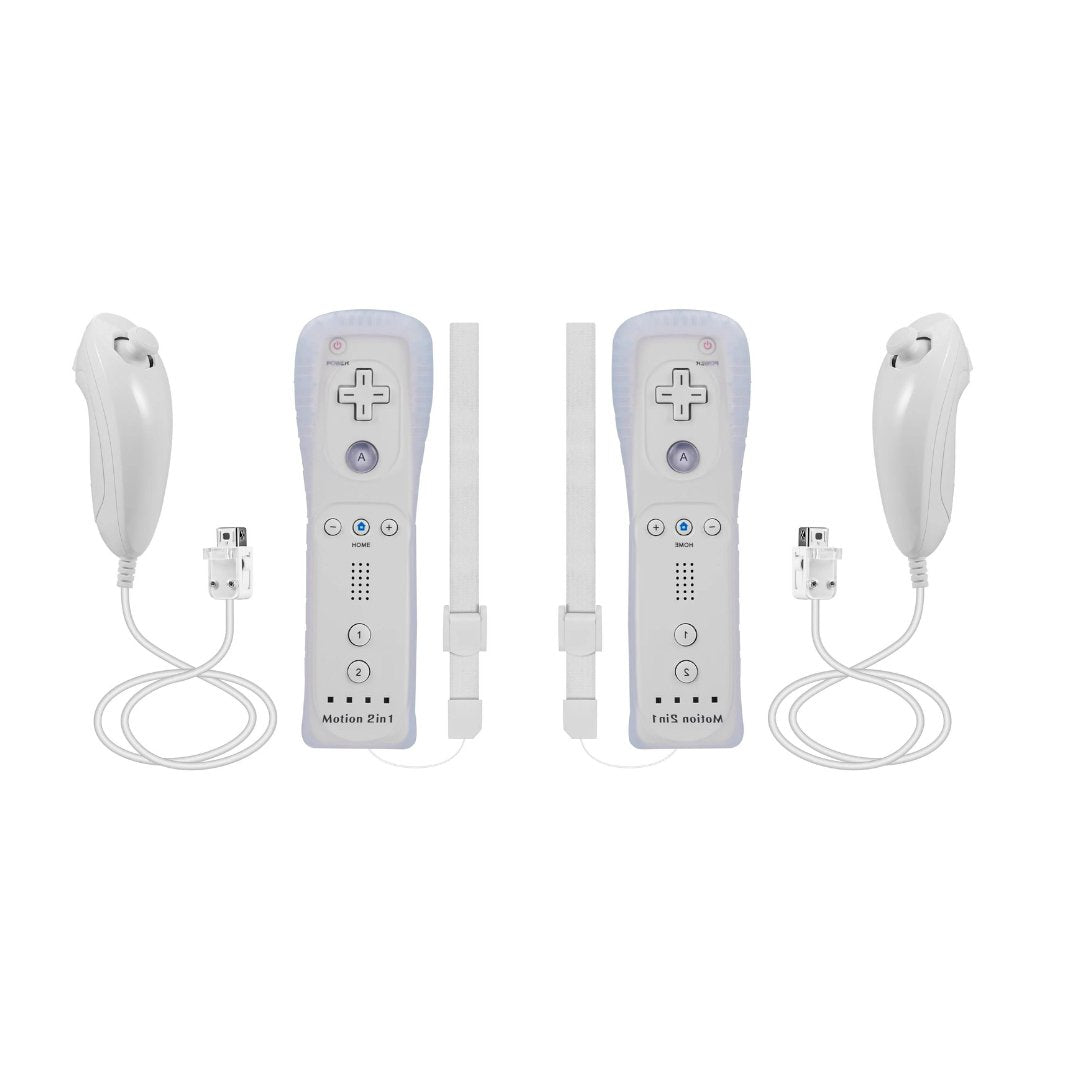 Nintendo Wii Console Bundle - Mario Kart & Wii Sports - 2 Motion Plus Controllers from 2P Gaming