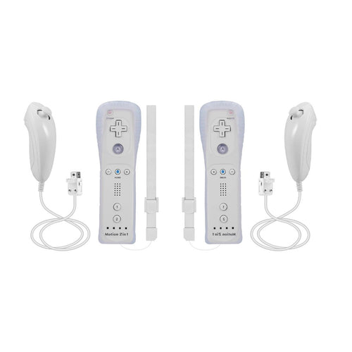 Nintendo Wii Console Bundle - Mario Kart & Wii Sports - 2 Motion Plus Controllers