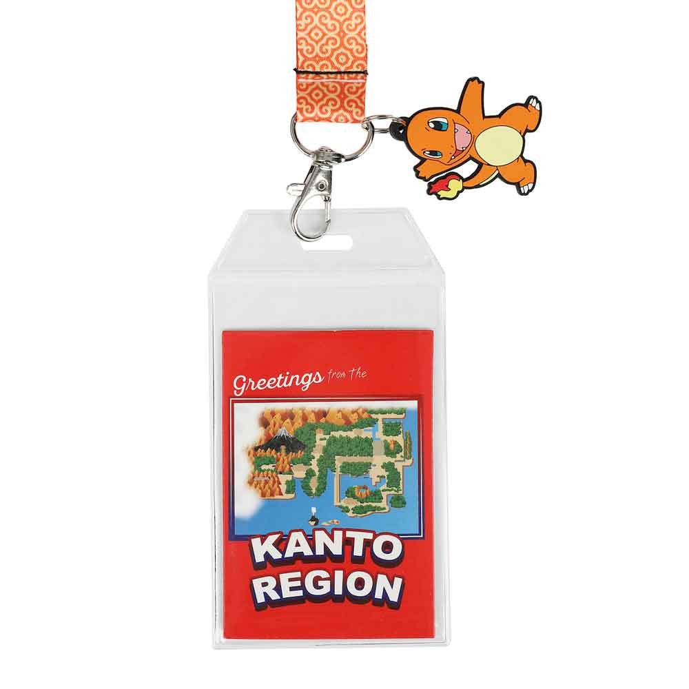 Pokemon Charmander Orange Kanto Region Lanyard With Rubber Charm And ID (Copy) from 2P Gaming