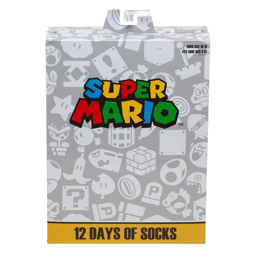 Super Mario 12 Days of Socks - 12PK Unisex from 2P Gaming