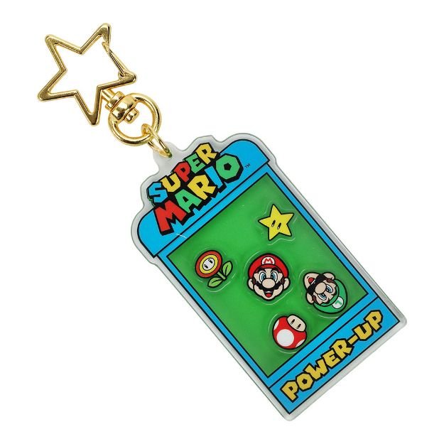 Super Mario Power - Up Shaker Keychain from 2P Gaming