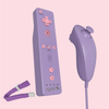 Sweetheart Purple Wii Motion Plus Remote and Nunchuk from 2P Gaming