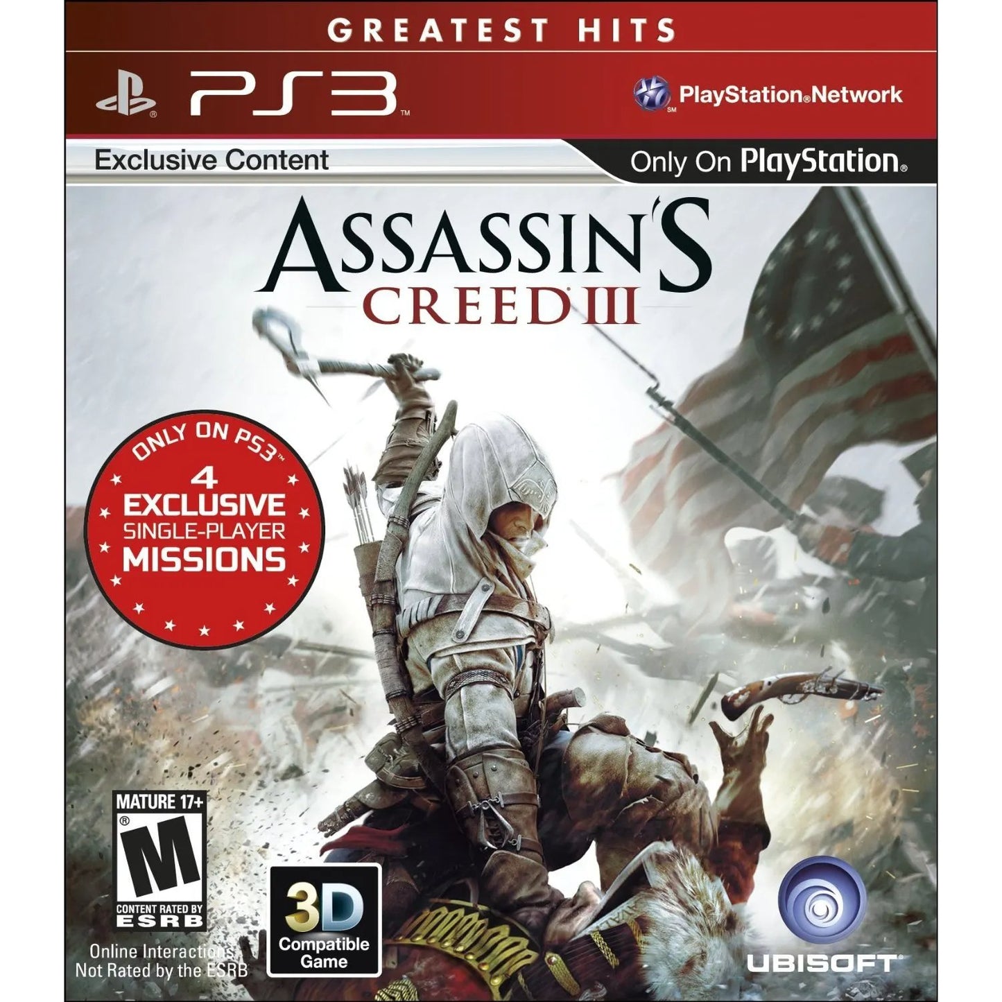 Assassin's Creed III Greatest Hits PlayStation 3 PS3 Game from 2P Gaming
