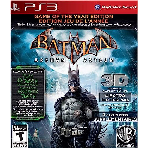 Batman Arkham Asylum Game of the Year Edition Sony PS3 PlayStation 3 Game from 2P Gaming