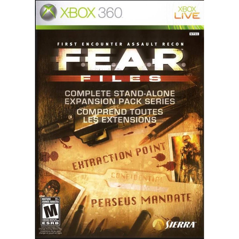Feare Files FEAR Files Microsoft Xbox 360 Game from 2P Gaming