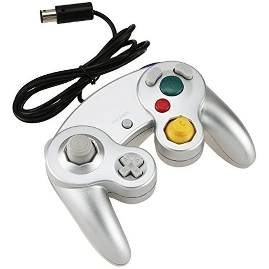Gamecube Controller, Classic Controller Gamepad Compatible with Nintendo Wii, Upgraded, Silver from 2P Gaming