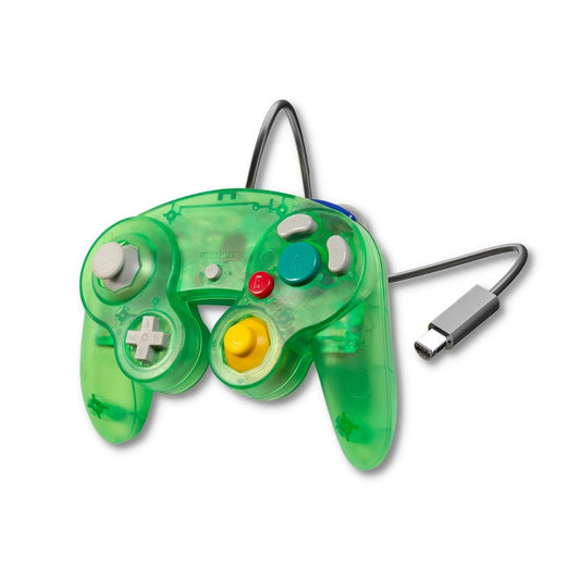 Gamecube Controller Gamepad Wired Compatible with Nintendo Gamecube & Wii - Jungle Green from 2P Gaming