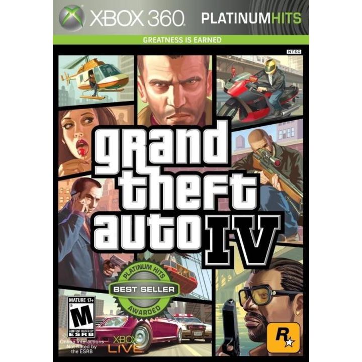 Grand Theft Auto IV Platinum Hits Microsoft Xbox 360 Game from 2P Gaming