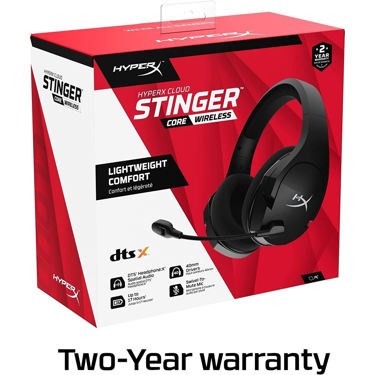 Hyperx cloud stinger online core wireless 7.1 headset