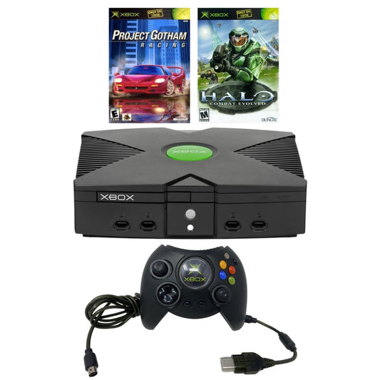 Microsoft Original Xbox Console Launch Bundle Halo + Project Gotham Racing from 2P Gaming