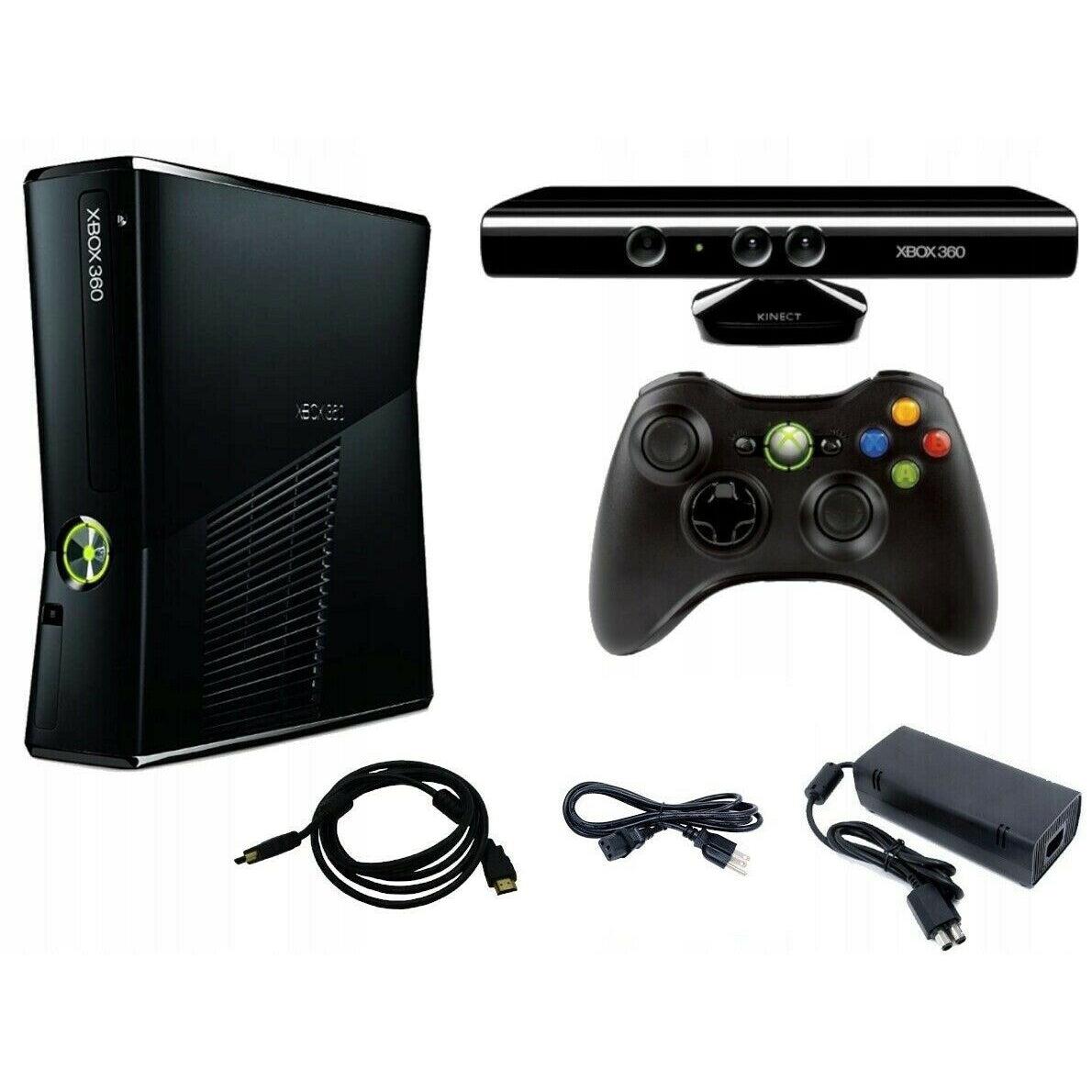 Microsoft Xbox 360 Slim Kinect Sensory Bar - Fable Journey Video Game Console Bundle from 2P Gaming