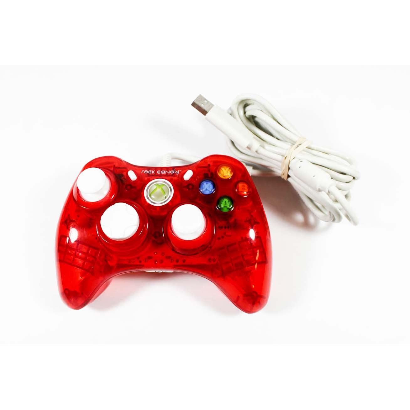 Microsoft Xbox 360 Wired Controller Red Rock Candy from 2P Gaming
