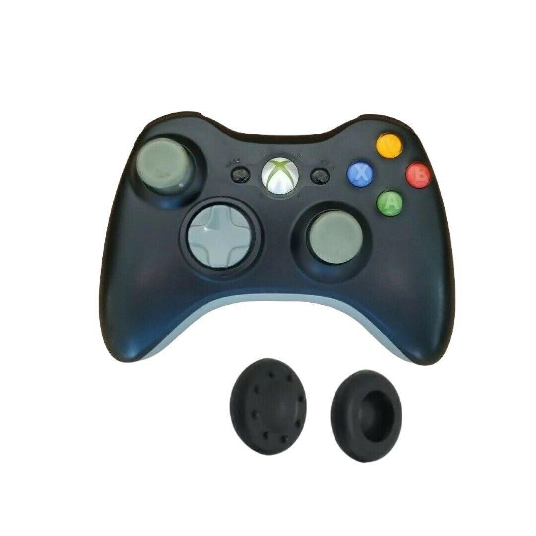 Microsoft Xbox 360 Wireless Controller, Black With Gray D Pad from 2P Gaming