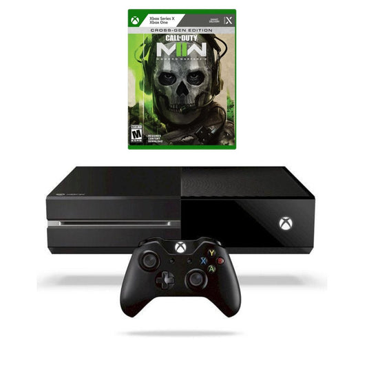 Microsoft Xbox One 500GB Console Black - Call of Duty Modern Warfare 2 Bundle from 2P Gaming