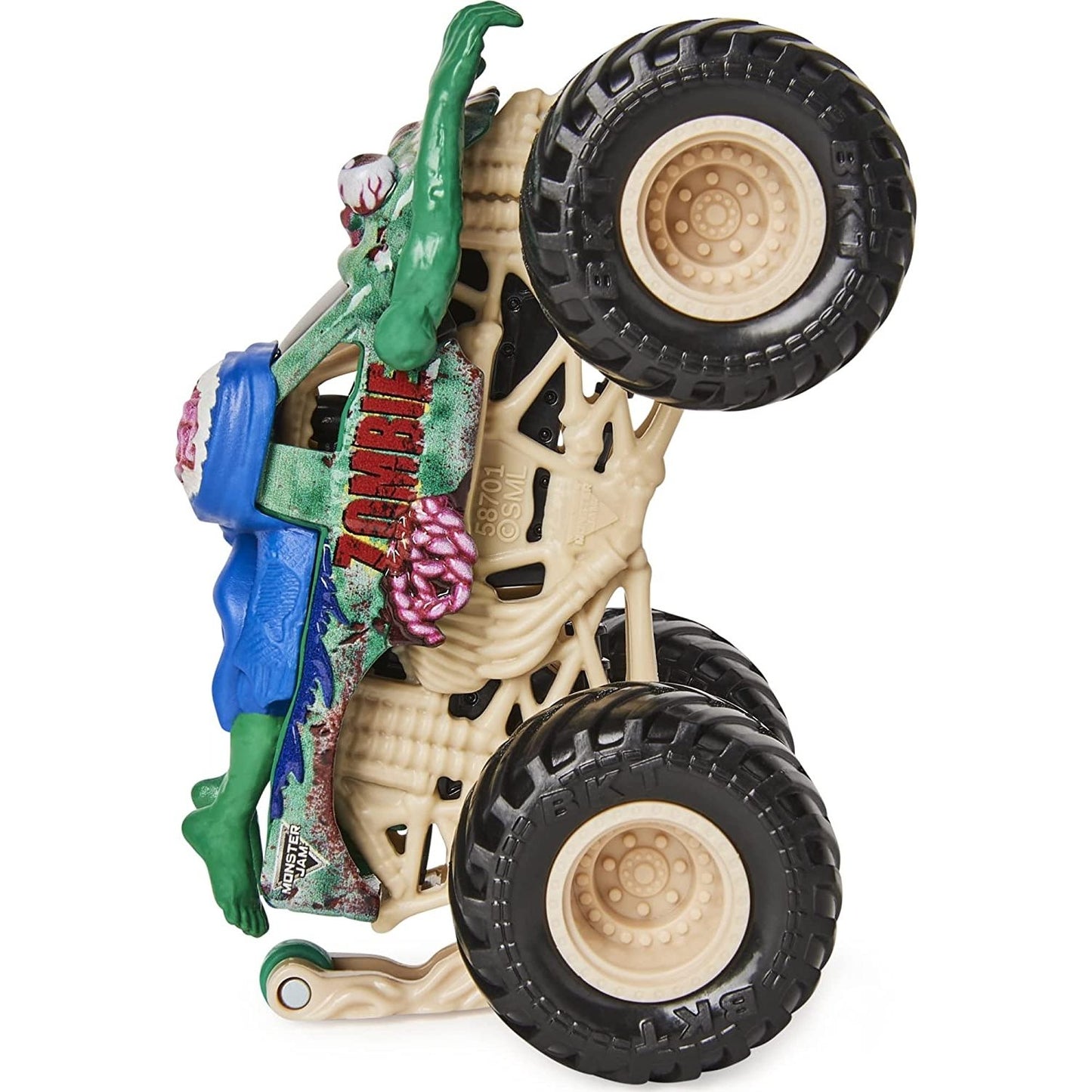 Monster Jam 2021 Spin Master 1:64 Diecast Monster Truck with Wheelie Bar: Bone Yard Trucks Biker Zombie from 2P Gaming
