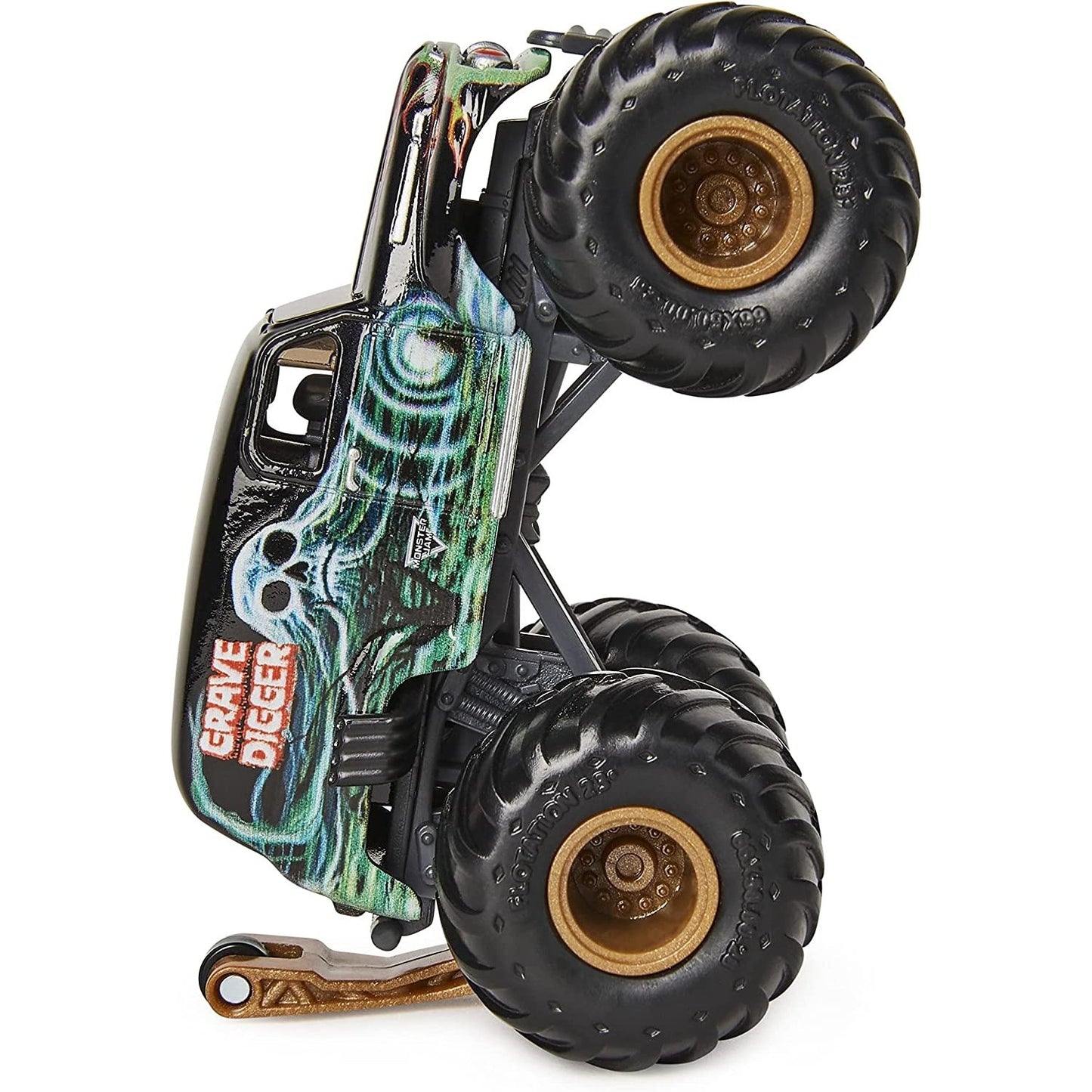 Monster Jam 2021 Spin Master 1:64 Diecast Monster Truck with Wheelie Bar: Retro Rebels Grave Digger from 2P Gaming