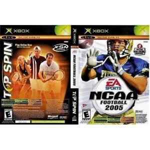 NCAA Football 2005/ Top Spin Microsoft Original Xbox Game from 2P Gaming