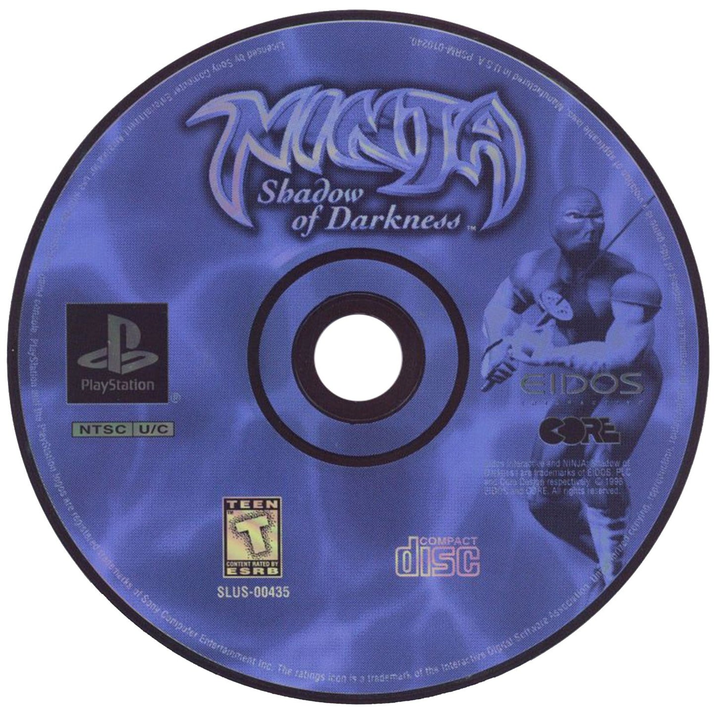 Ninja Shadow Of Darkness Disc Only PlayStation 1 Game from 2P Gaming