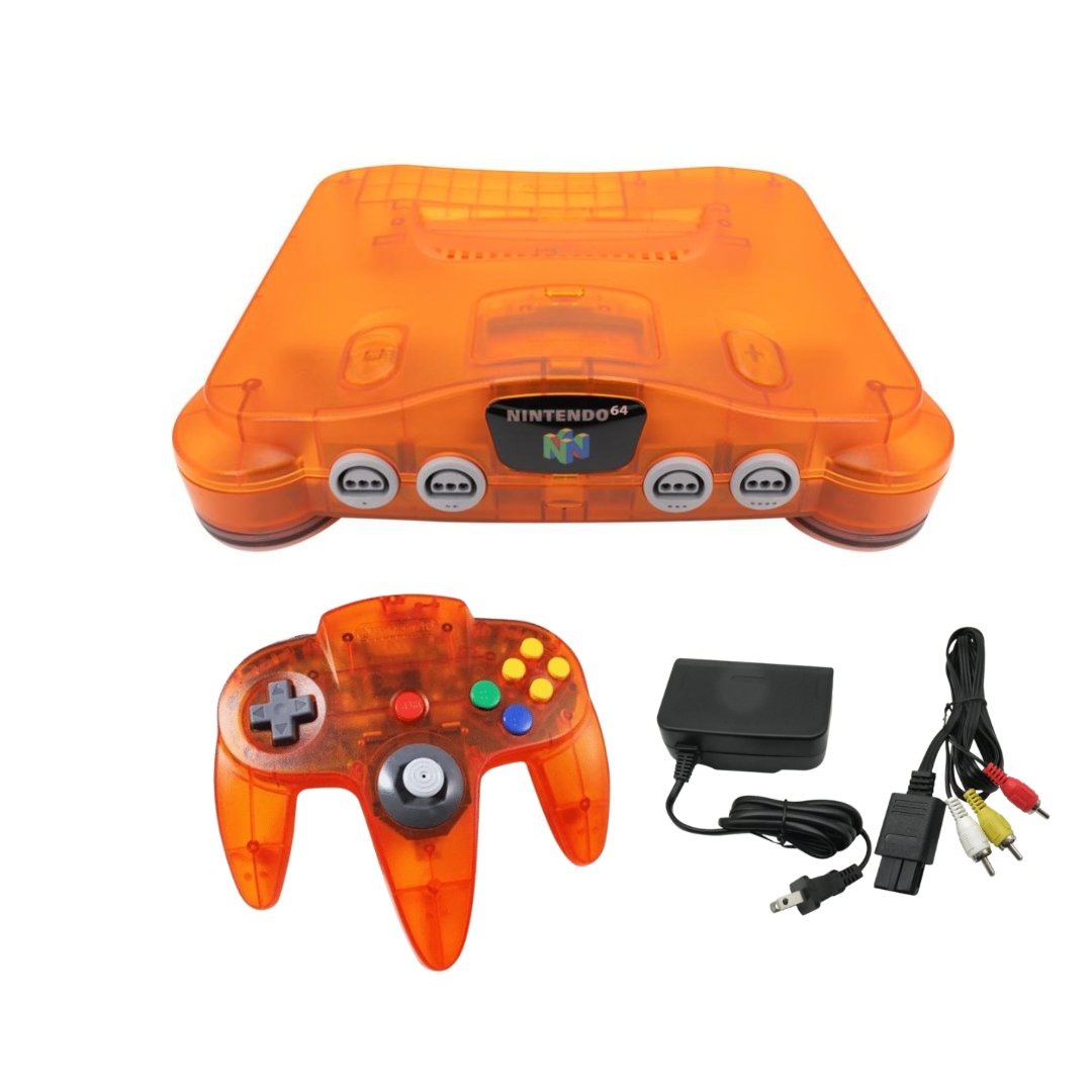 Nintendo 64 N64 Console Fire Orange from 2P Gaming
