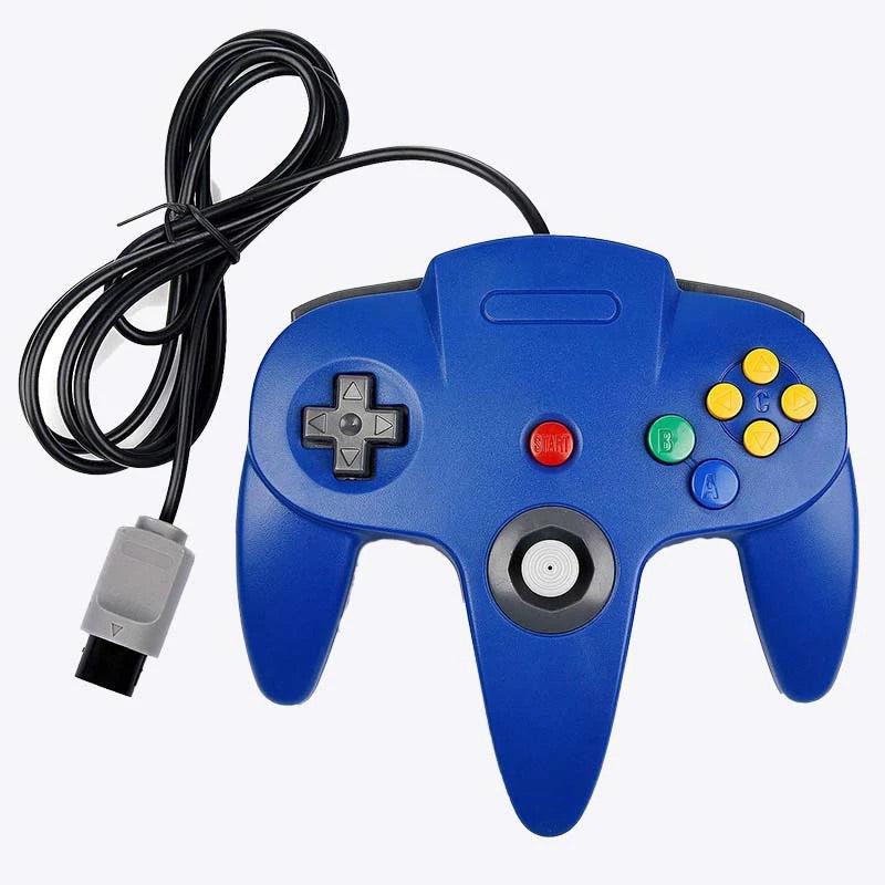 Nintendo 64 N64 Generic Blue Wired Controller from 2P Gaming