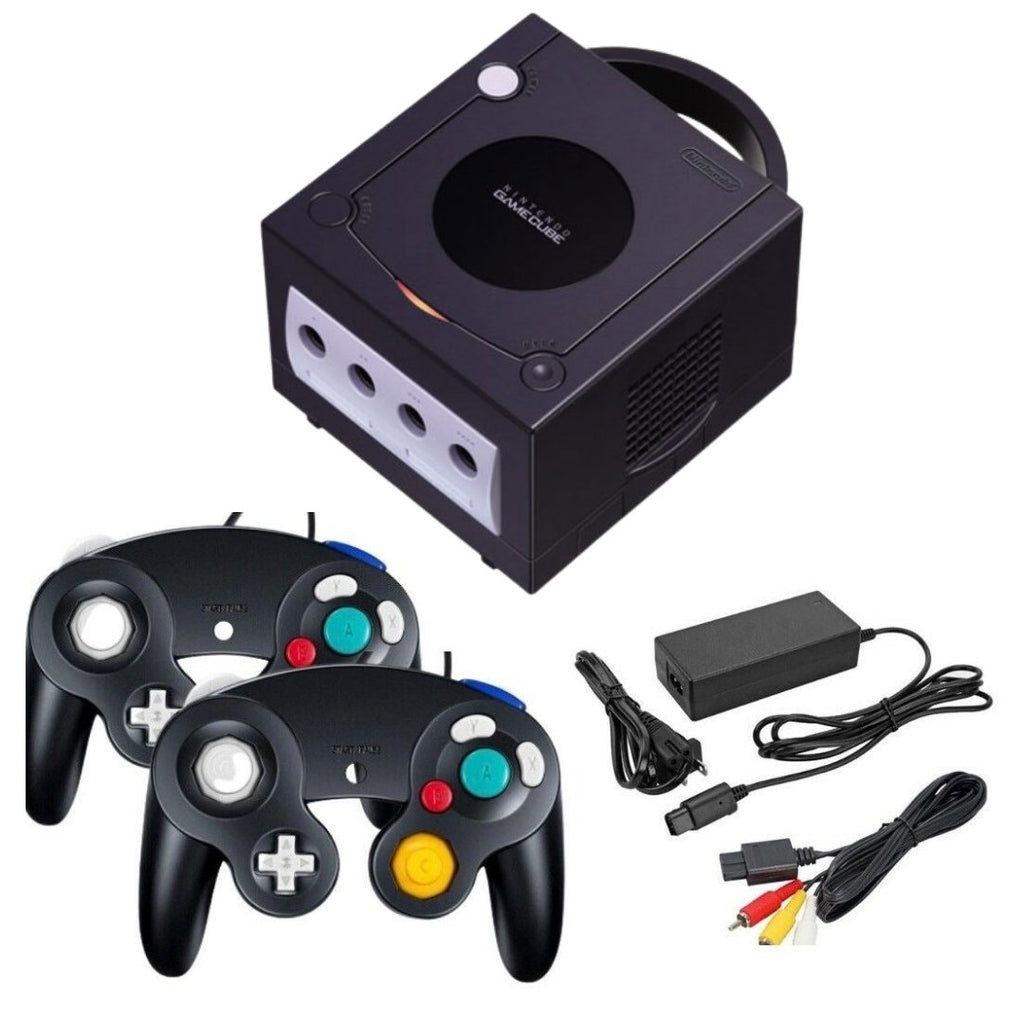 Shops gamecube console with controllers