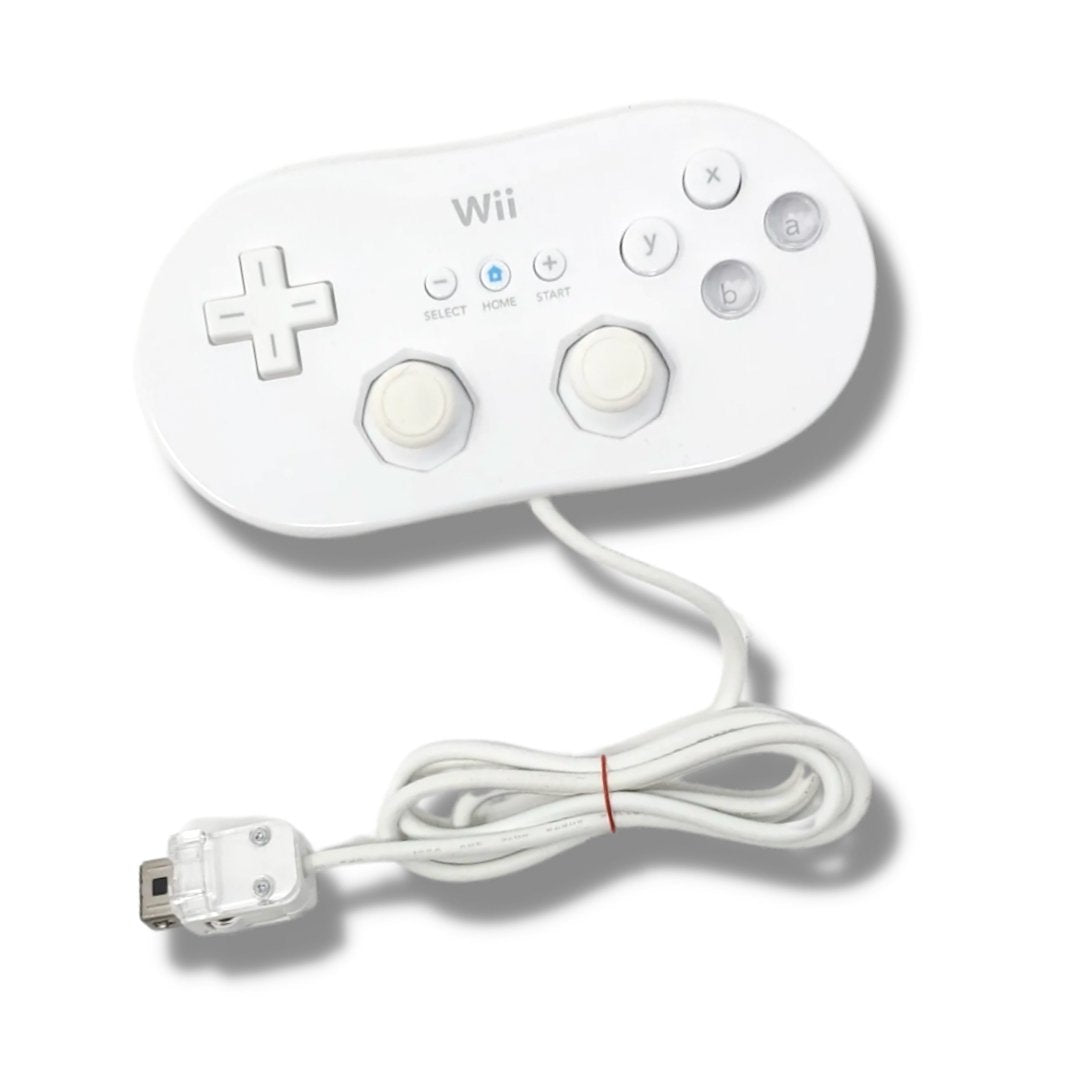 Nintendo Wii Classic Remote Controller White Official OEM from 2P Gaming