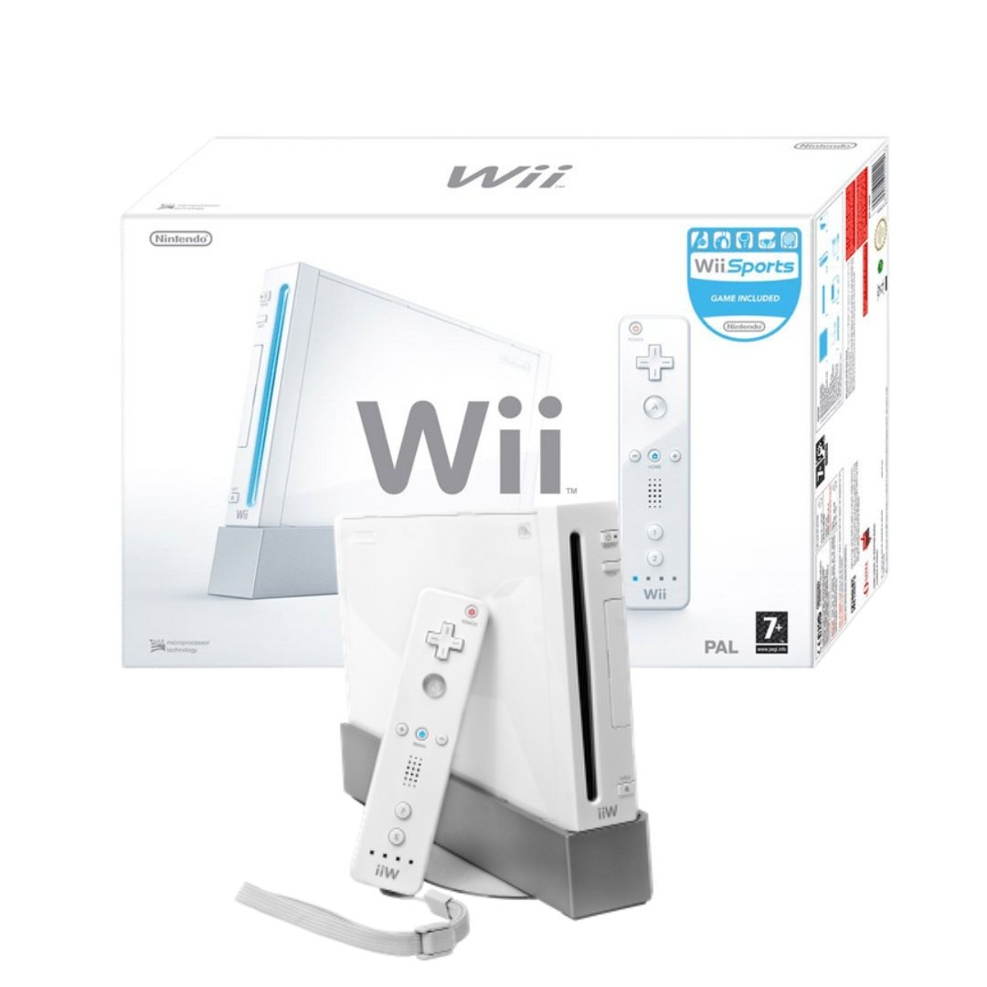 Nintendo Wii Console Bundle - White - Wii Sports - Controller - Original Box from 2P Gaming
