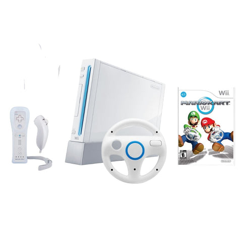Nintendo Wii Console With Wii Sports Game Bundle Lot System 2 Controllers  CLEAN!