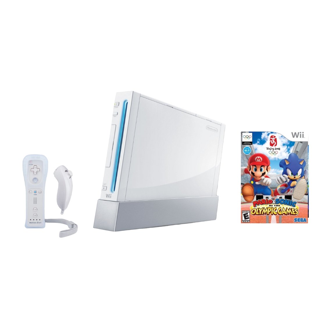 Nintendo Wii Console - White - 2 Motion Plus Controllers - You Chose Bundle - Mario Kart from 2P Gaming