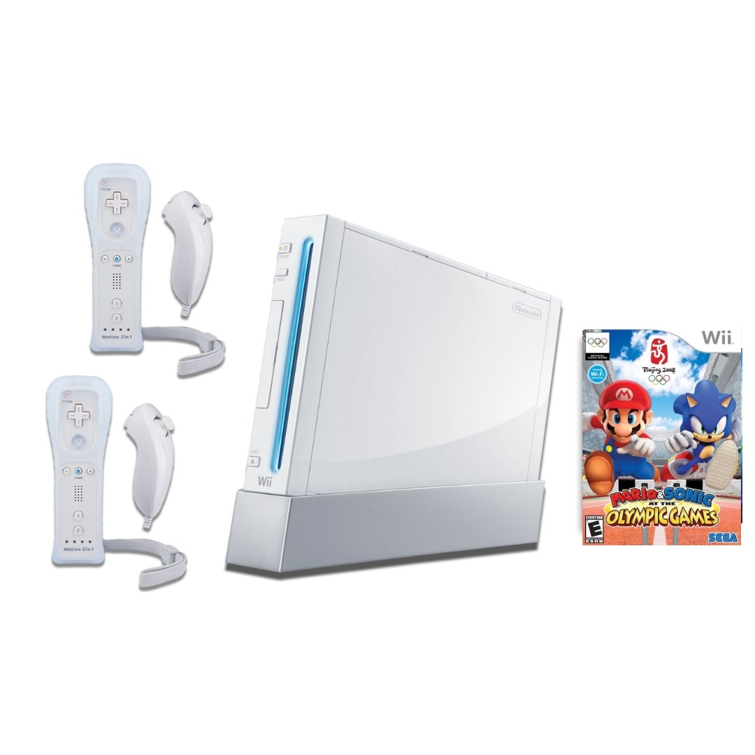 Nintendo Wii Console Wii Sports Bundle discount With 2 OEM Controllers & More!