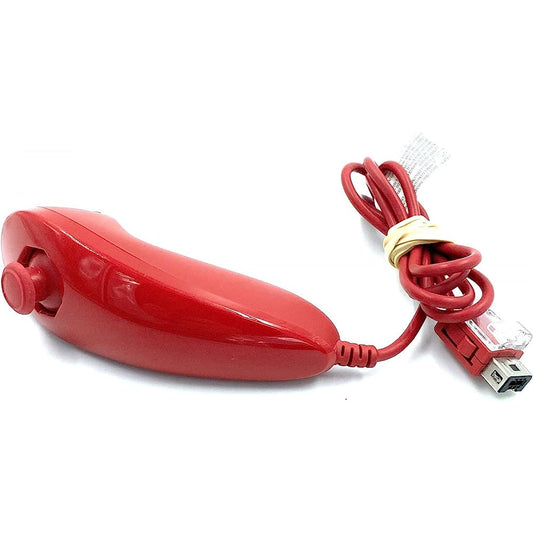 Red Nintendo Wii Nunchuck Remote- Official OEM from 2P Gaming