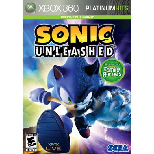 Sonic Unleashed Platinum Hits Microsoft Xbox 360 Game from 2P Gaming