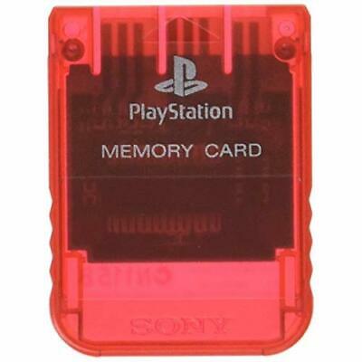 Sony PlayStation 1 PS1 Memory Card SCPH-1020 - CLEAR RED from 2P Gaming