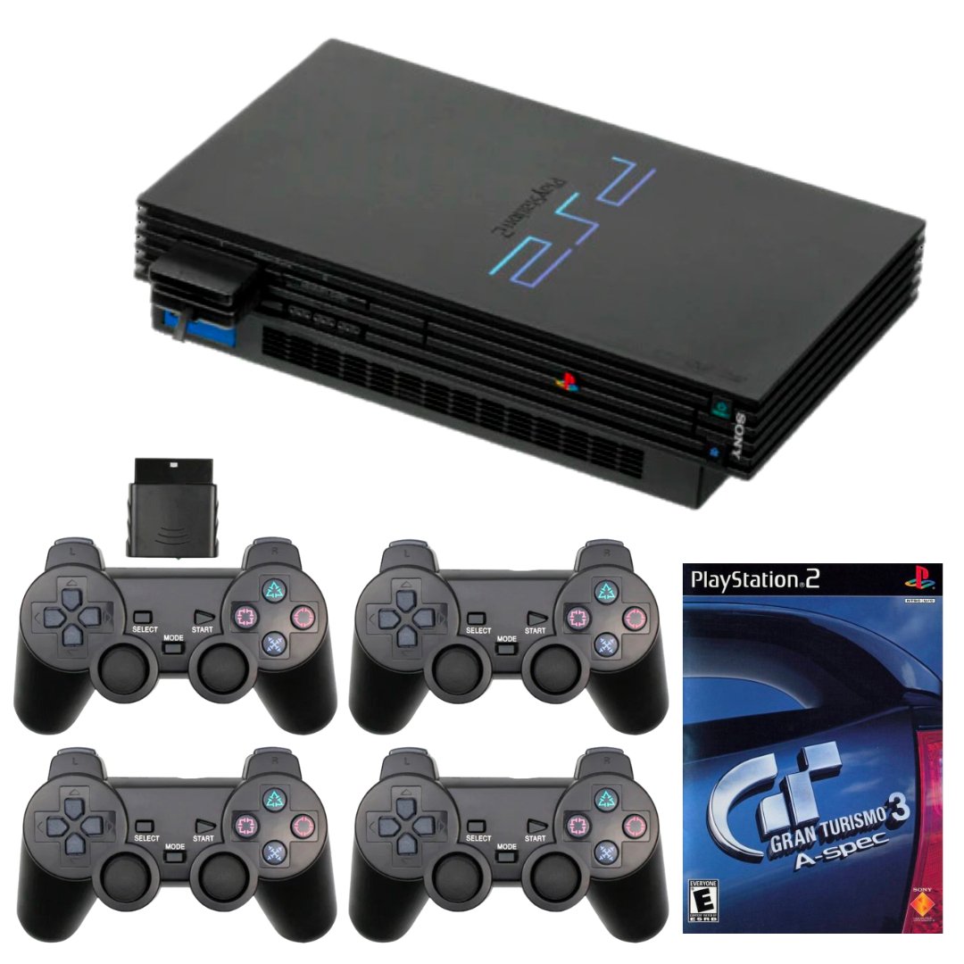 Sony Playstation 2 PS2 Console Bundle - YOU CHOOSE! - Wireless Controllers from 2P Gaming