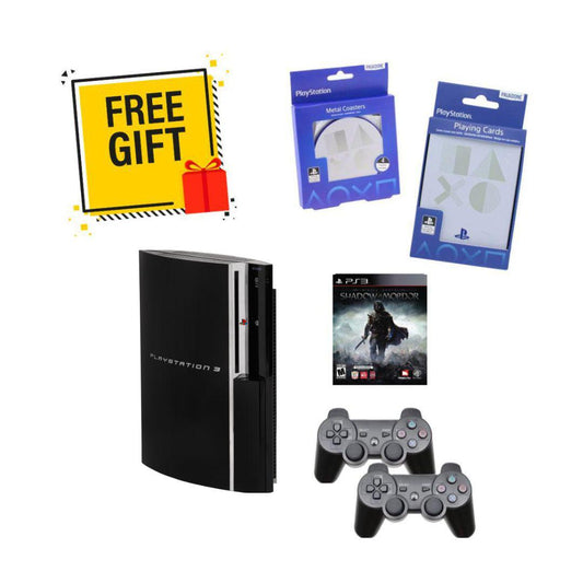 SONY Playstation 3 PS3 Fat Console Bundle - Brand New Shadow Of Mordor - 2 Wireless Controllers from 2P Gaming