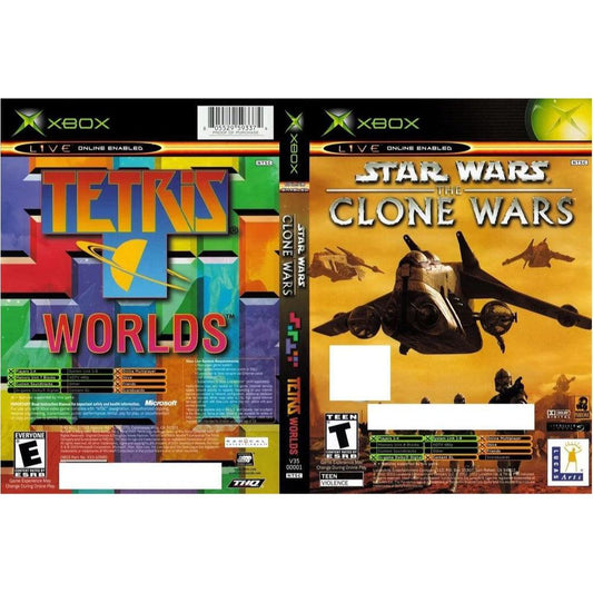 Star Wars Clone Wars+Tetris Worlds Combo Pack Original Xbox Game from 2P Gaming