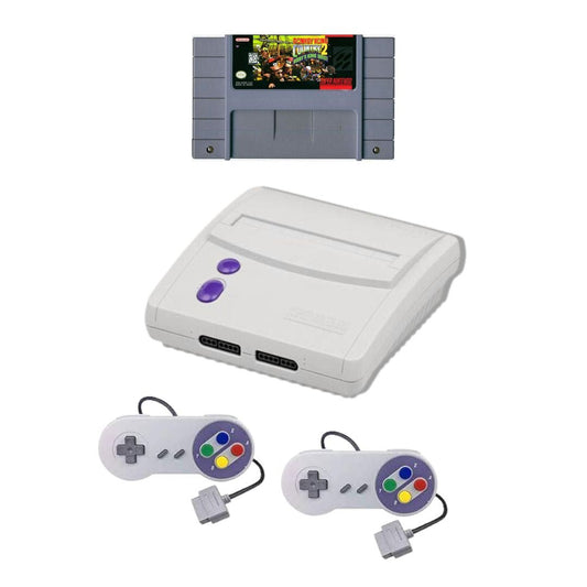 Super Nintendo SNES Jr Mini Console + Donkey Kong Country 2 from 2P Gaming