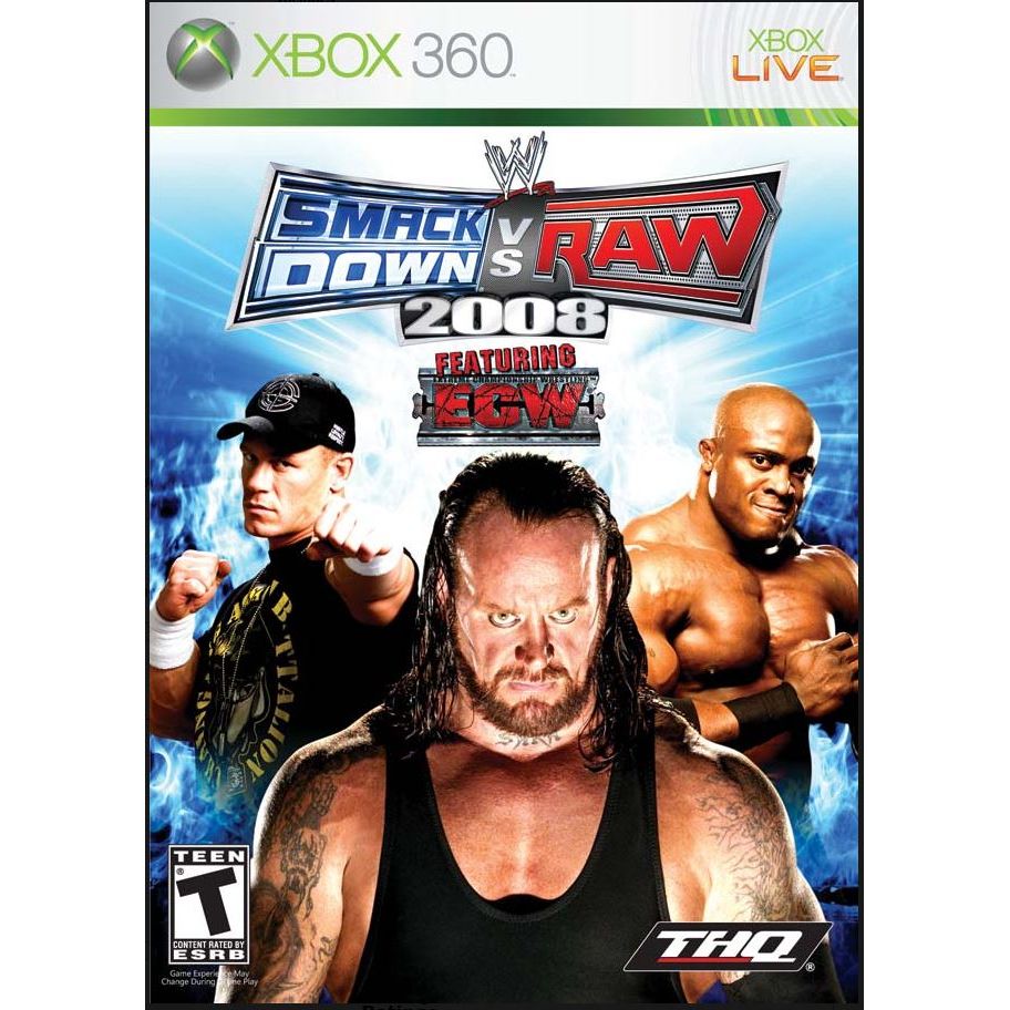 WWE Smackdown vs Raw 2008 Microsoft Xbox 360 Game from 2P Gaming