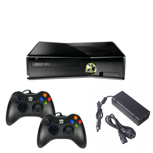 Xbox 360 Slim Console with 2 controllers from 2P Gaming