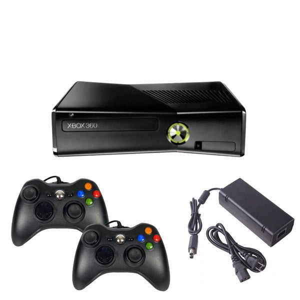 GUARANTEED Microsoft Xbox 360 S E Video Game Console & 2 Controllers FREE  Games