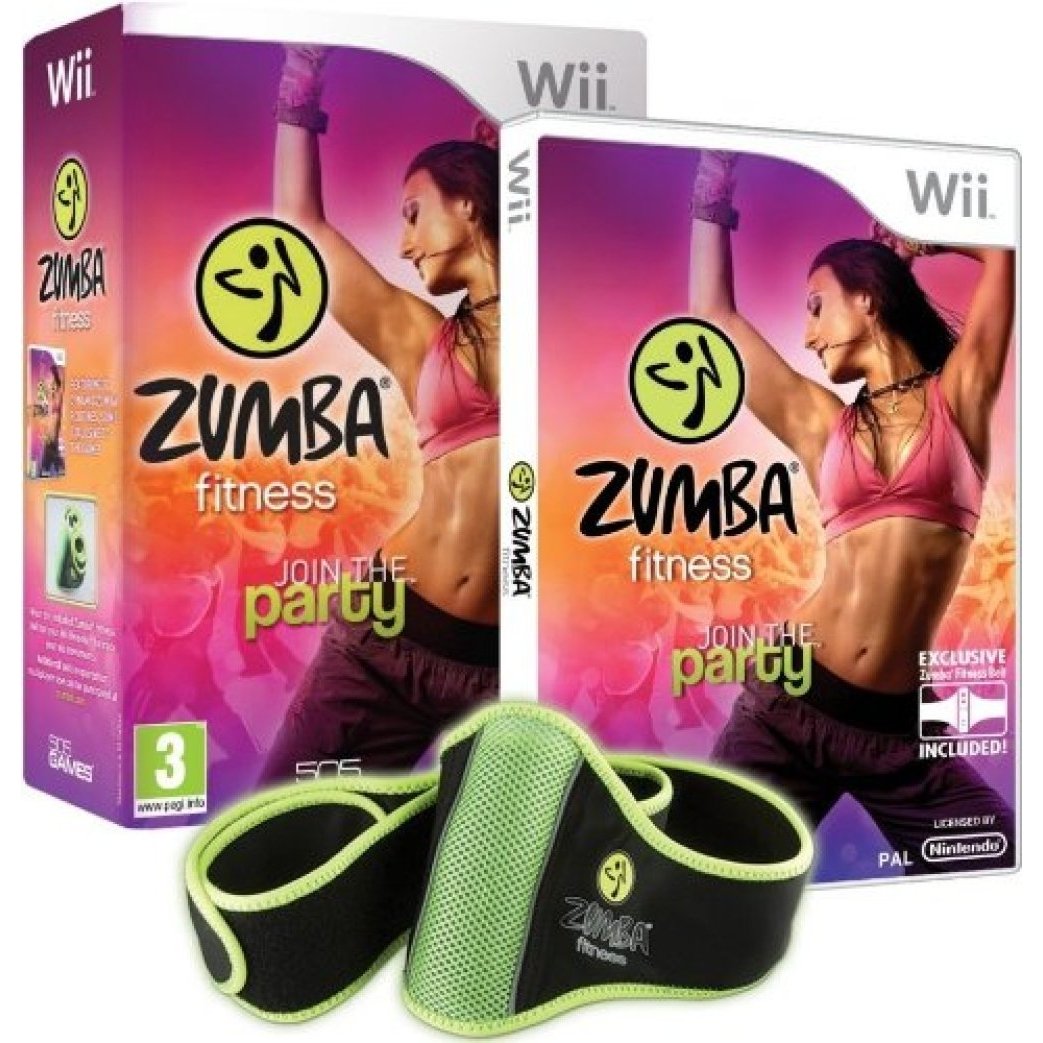 Zumba Fitness Join the Part Nintendo Wii Game + Zumba Fitness Belt from 2P Gaming